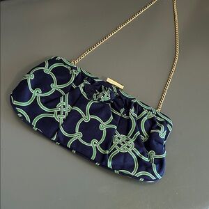 Talbots Navy & Green summer bag.